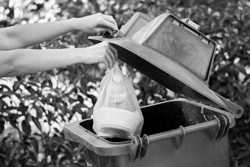 Residential property being cleared by home clearance professionals