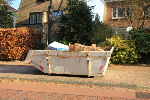 Electronic waste disposal in progress